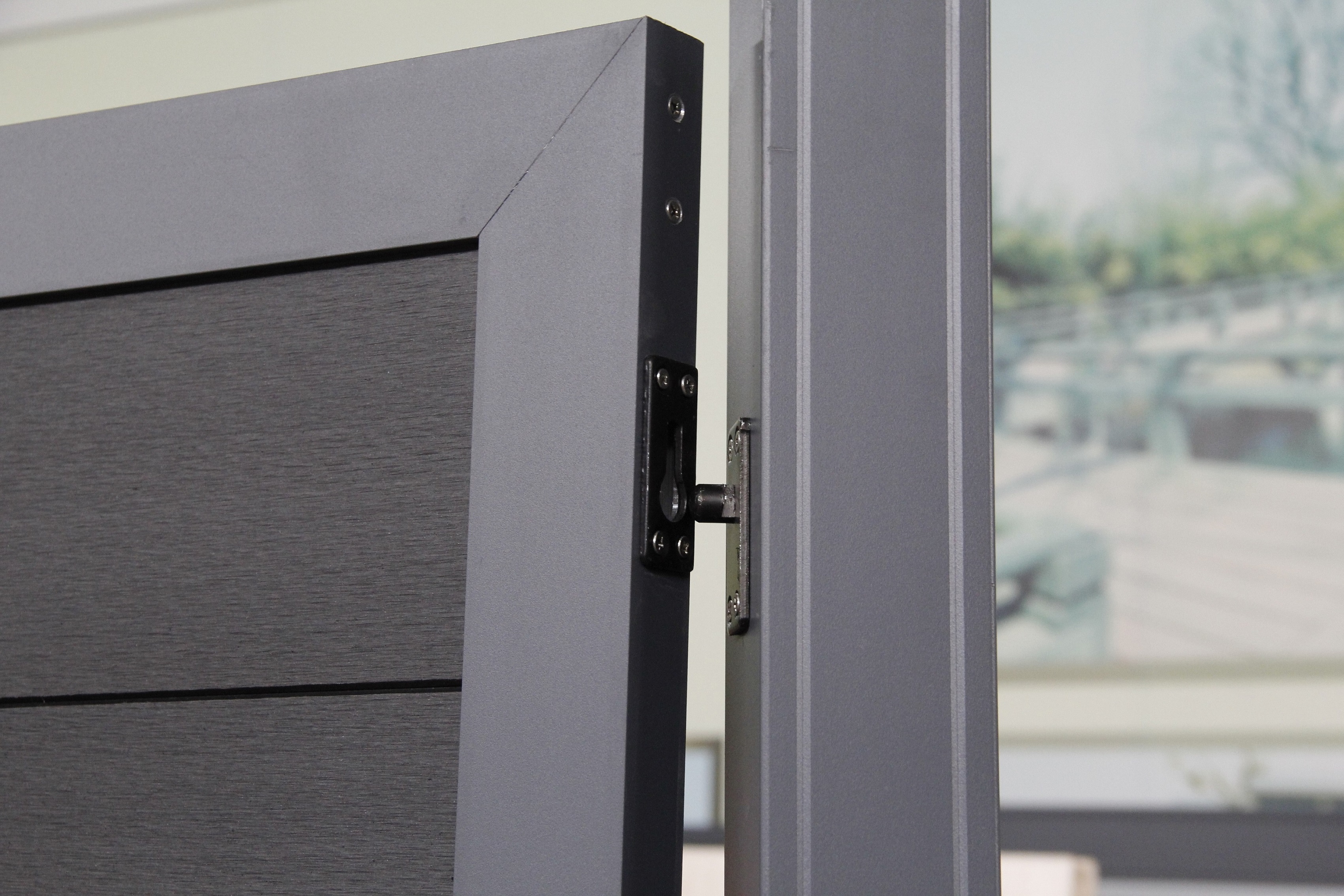 Wpc Exclusive Line Sichtschutzzaun Zaun Gartenzaun Fertigzaun Tor Tur Anthrazit Ebay